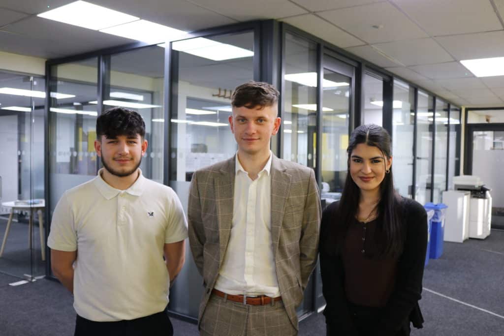 Acorn Aluminium appoints three new apprentices